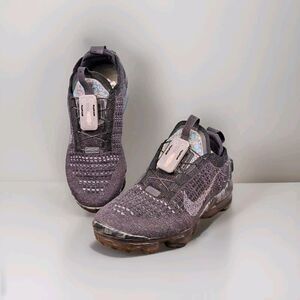 Nike Air‎ Vapormax Sz 6.5 2020 Flyknit FK TRIPLE BLACK DARK GREY